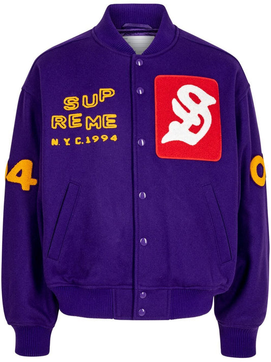 Supreme Tourist "Purple" Varsity Jacket