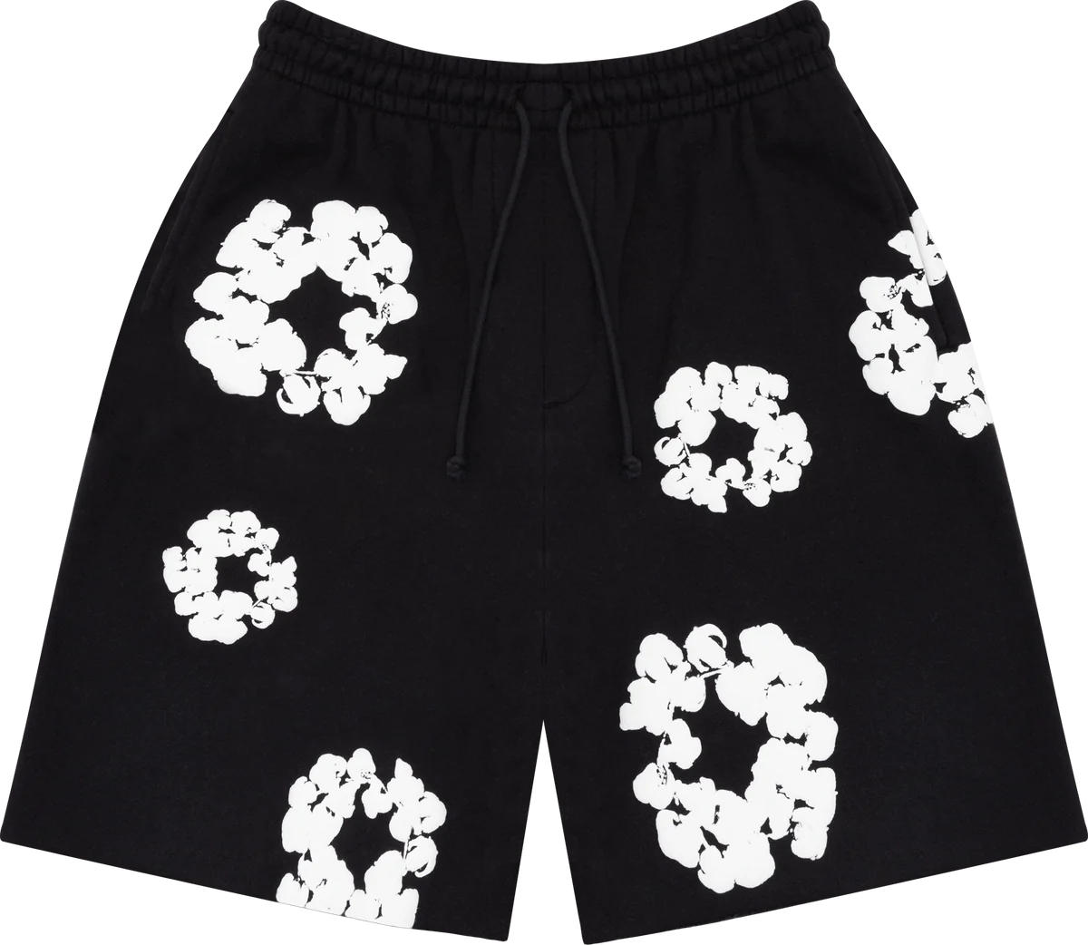 Denim Tears Cotton Wreath Shorts Black